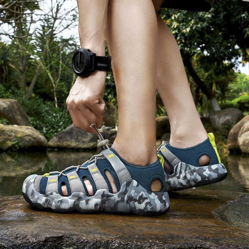 Summer Men Sandals Genuine Leather Mens Casual Shoes Outdoor Men Leather Sandals for Women Beach Shoes Roman Boys Shoes