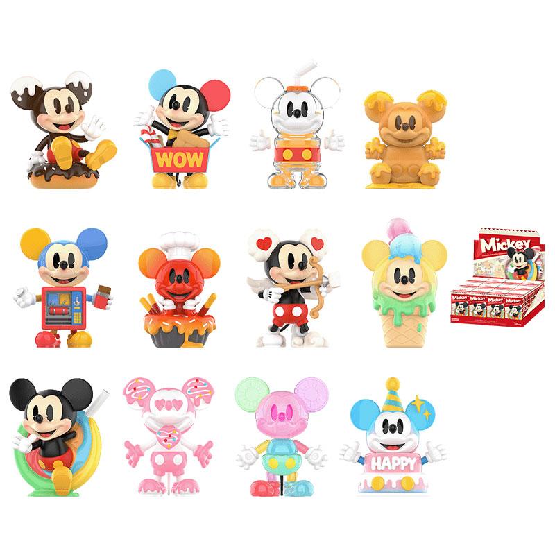 New POP MART X Disney Mickey Unlimited Childhood Collection Figure Blind Box Products Single Mystery Box/Full Box 13 Pcs PPMT-2412-0057