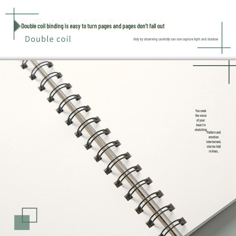 Thickened Black Card Sketchbook for Students - Blank Art Kraft Paper Drawing Book for Beginners, Sizes A3/A4/A5/A6
