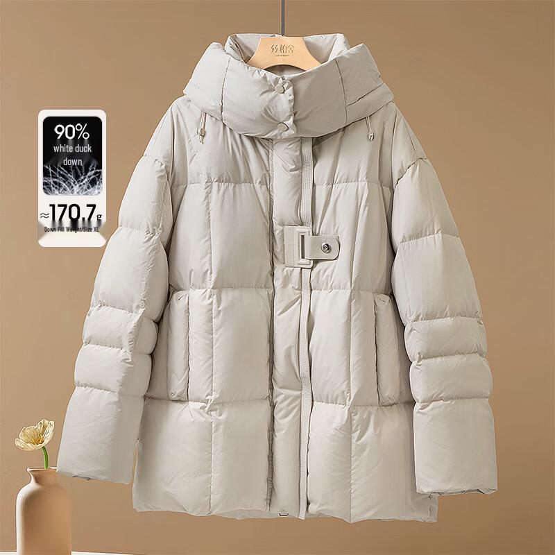 

Женский пуховик Sibaishe с капюшоном, 90% пух XL