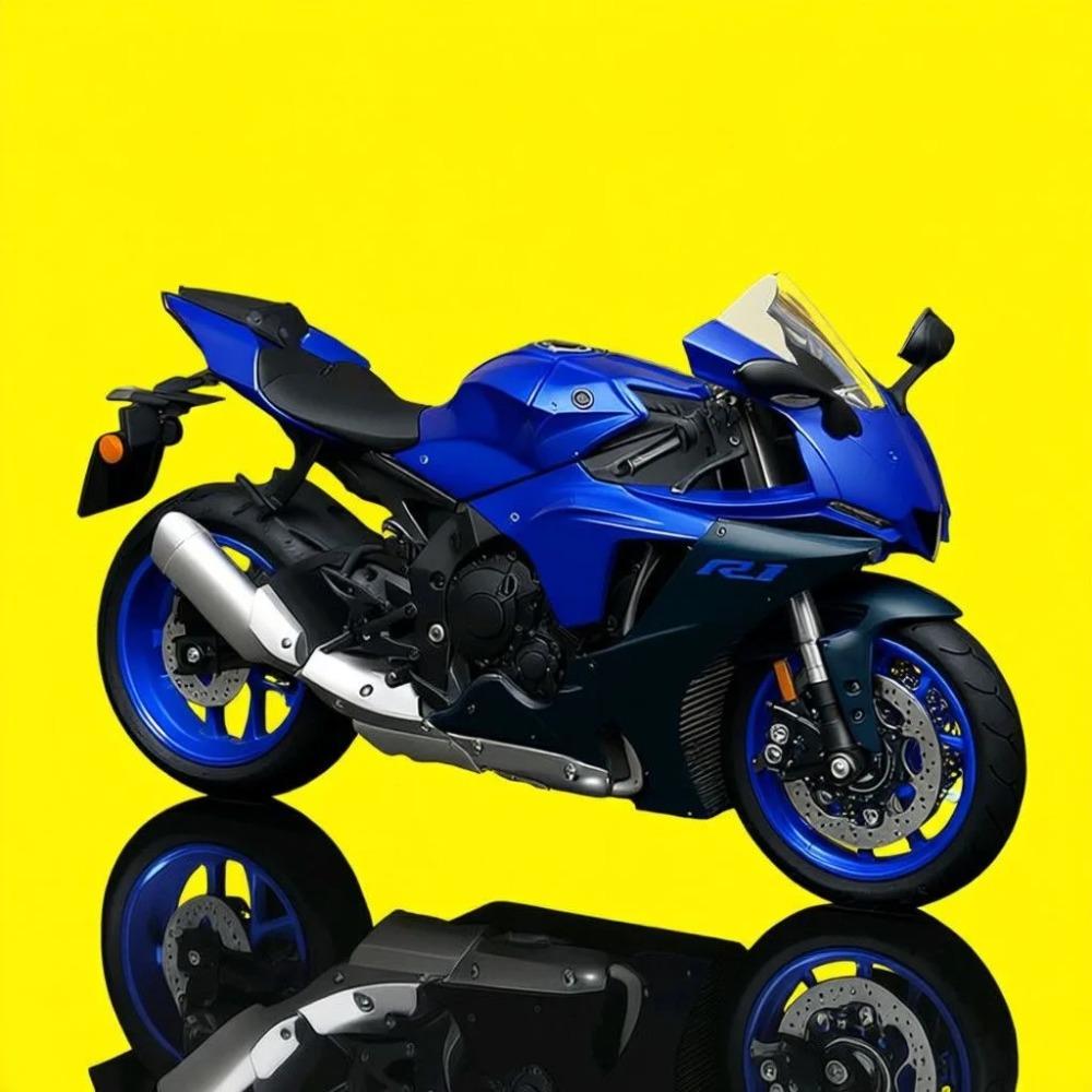 1:12 Yamaha YZFR1 Alloy Die Cast Motorcycle Model Toy Vehicle Collection Sound and Light Off Road Autocycle Boy Toys Car