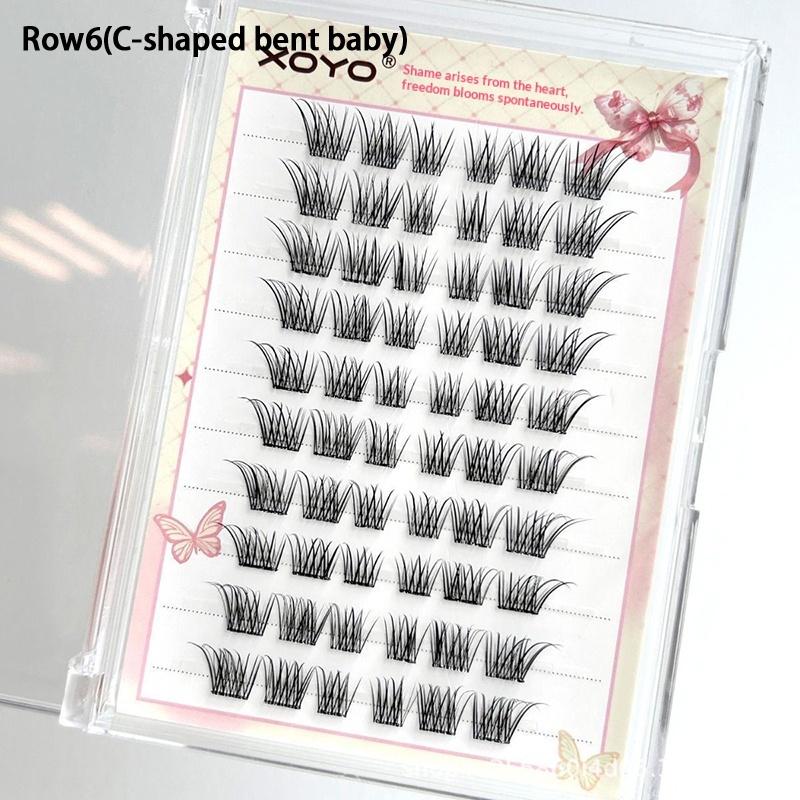 

Natural And Realistic Large-Capacity Glue-Free False Eyelashes Curled In Sections Long-Lasting And Durable A