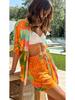 Bohemian Summer Shirt & Shorts Set: Thai-Inspired Beach Vacation Style