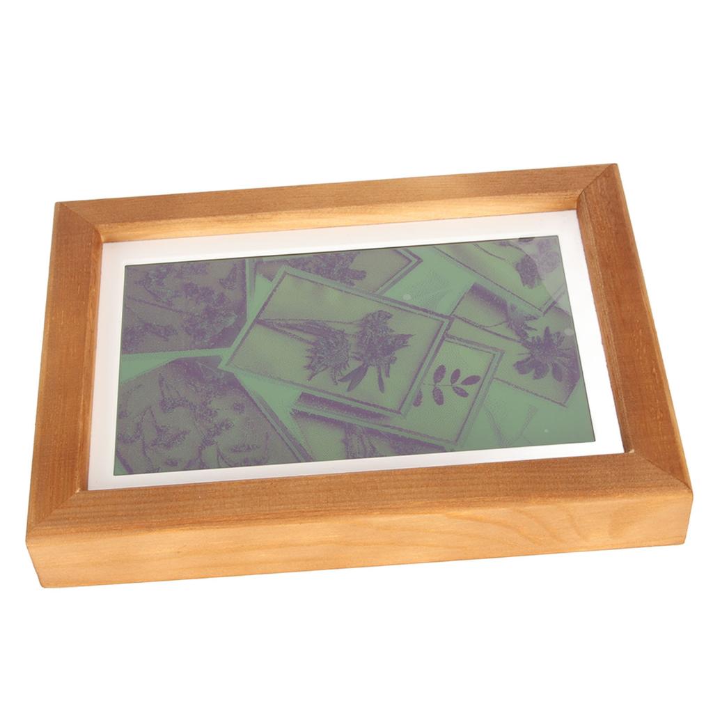7.3 Inch Digital Photo Frame Support 7 Colors Display 800x480 E Paper Display with Wooden Photo Frame for Office