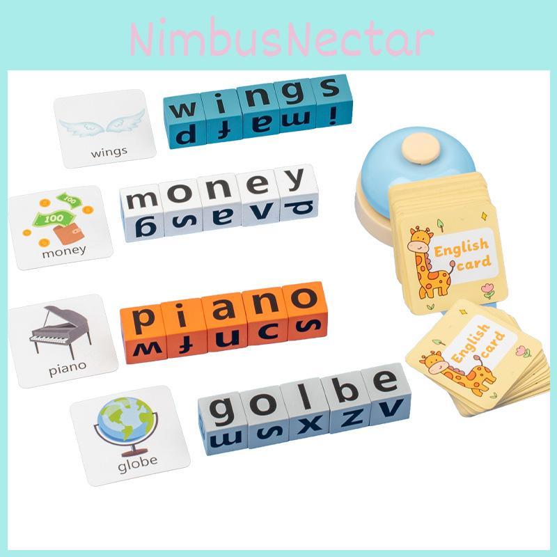 Wooden Kids English Spelling Game With Interactive Word Battles For Learning And Development