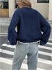 Women's Autumn/Winter Loose Tie-Up Knit Cardigan - Long Sleeve Sweater Top