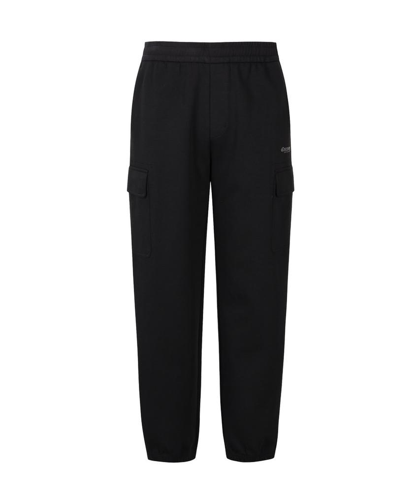DISCOVERY EXPEDITION Men'S Tech Knit Training Loose Tapered Cargo Jogger Pants (Black)