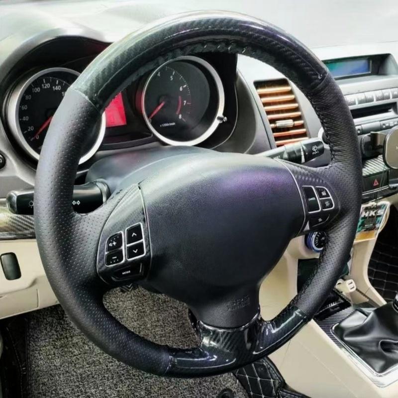 Car Steering Wheel Braid Cover 100% Fit For Mitsubishi Lancer EX 10 Lancer X Outlander ASX Car Products Steering Wrap
