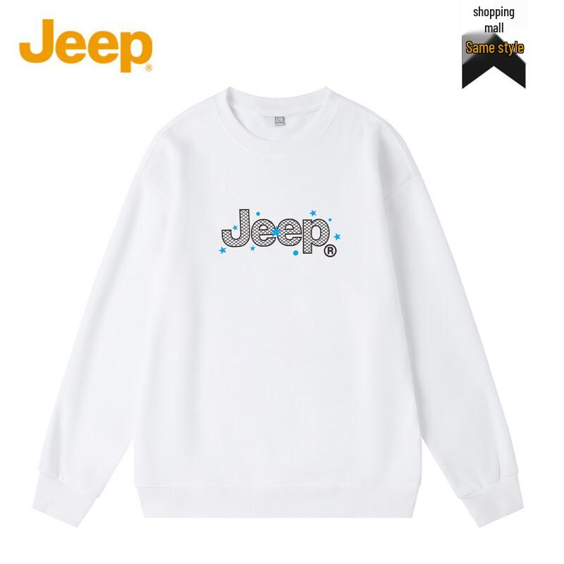 JEEP American Street Style Loose-Fit Graphic Sweatshirt