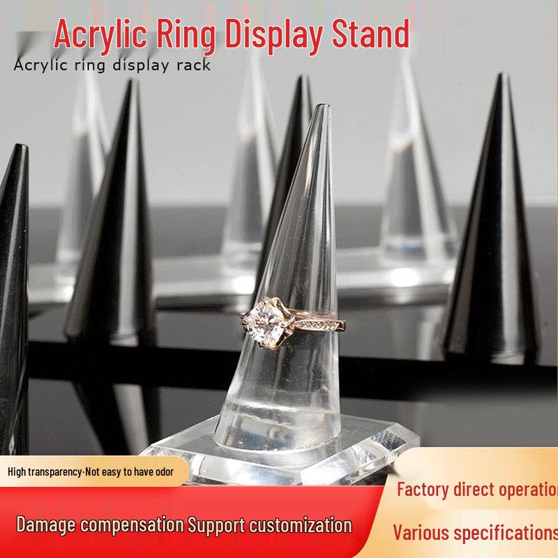 Acrylic Cone Ring Display Stand for Jewelry