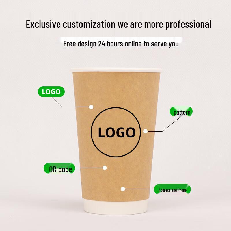 Disposable Double-Layer Kraft Paper Cups