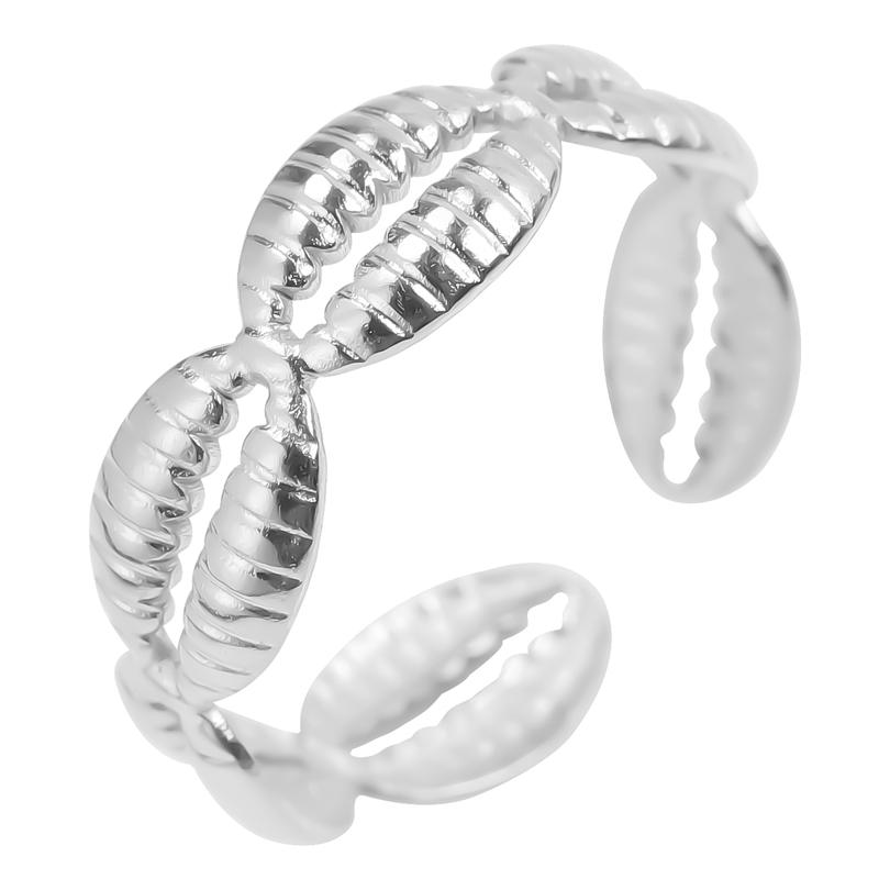 1/5/10pcs Mix Stainless Steel Rings For Women Men Accessories Heart Star Moon Amulet Open Adjustable Ring Vintage Jewelry Anillo
