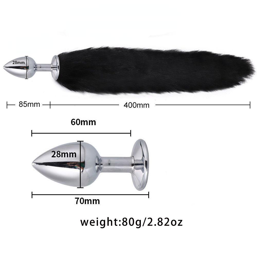 SM Erotic Cosplay Cute Fox Tail Anal Plug Bow-Knot Soft Cat Ears Headbands Collar Couples Accessories Sex Toys For Female Male