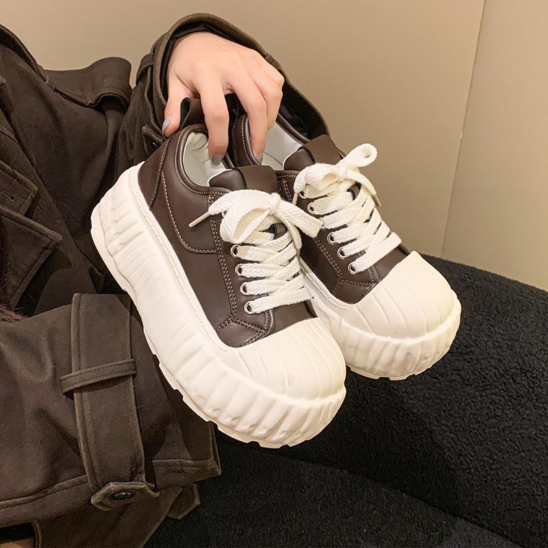 

Platform canvas shoes women s 2025 spring and summer new foot-stepping two wear ugly cute casual cookie shoes lightweight height-increasing muffi 40