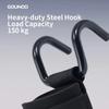 1 pair Pull-up Weight Lifting Grip Hook Adjustable Steel Hook Grips Strap  Dumbbell