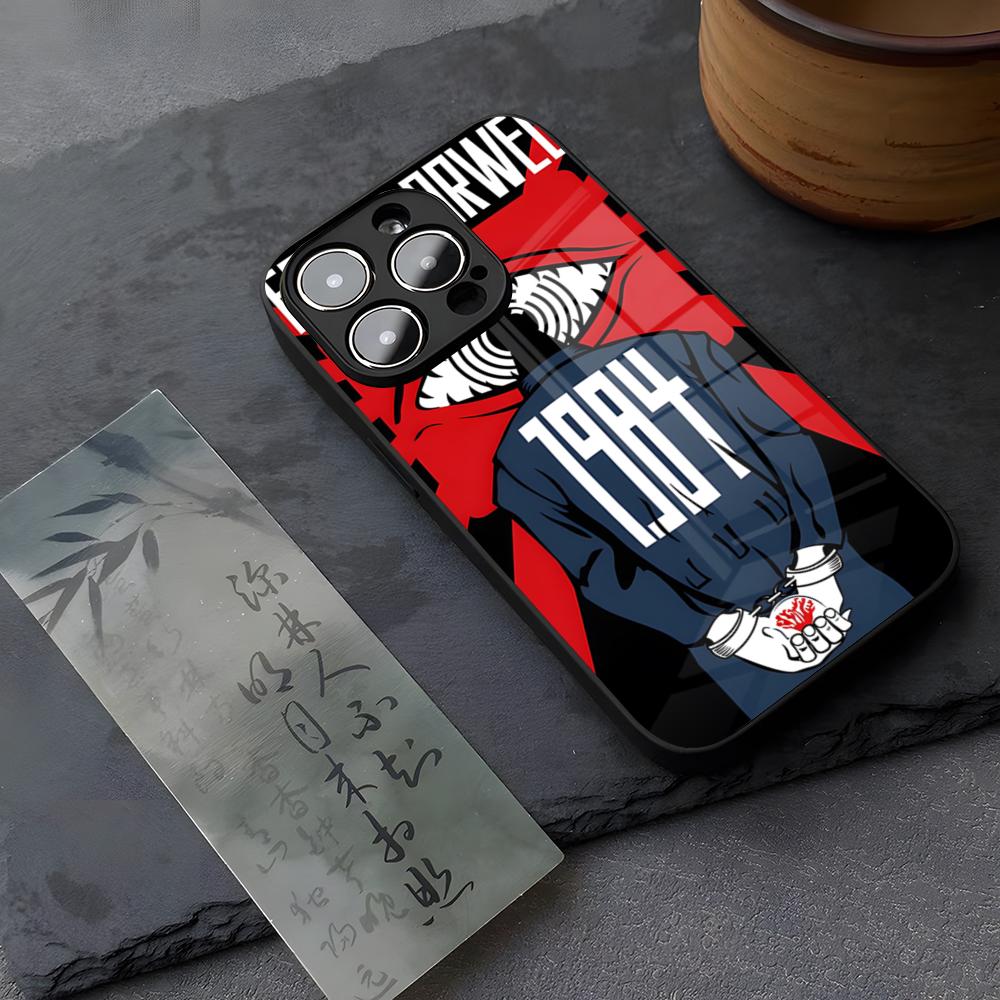 1984 George Orwell Book Novel Phone Case Tempered Glass For IPhone 13 17 14 16 12 15 11 Pro XS Max Plus Mini X XR SE2020 Coque