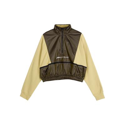 Sportswear 1/4 Zip Pullover Hoodie Jacket Women Tops Fog-Tea-Tree-Green CU6383-318