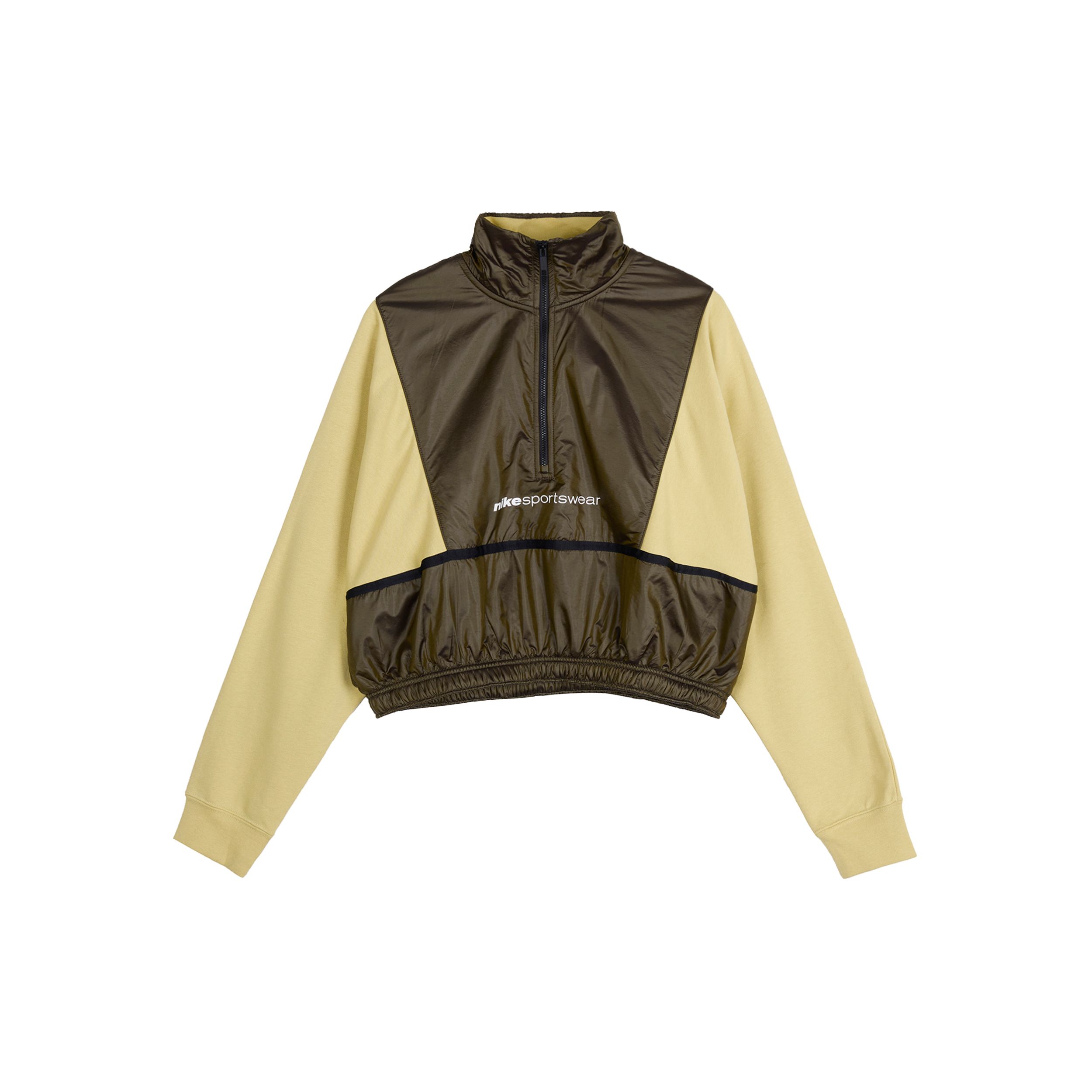 

Nike Sportswear Пуловер с капюшоном на молнии 1/4, женские топы, туманно-чайно-зеленый, CU6383-318 M