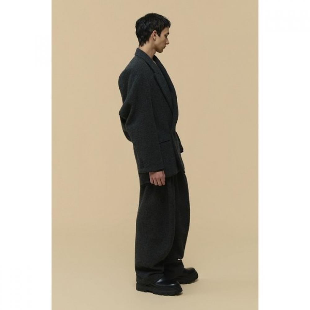 Customellow Wool Falling Back Jacket Grey Cwjaw25991gyx