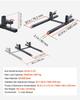 Pallet Forks, 907 Kg Clamp On Pallet Forks, 109 Cm Total Length Heavy-Duty Tractor Fork with Adjustable Stabilizer Bar for Tractor Attachments, Loader