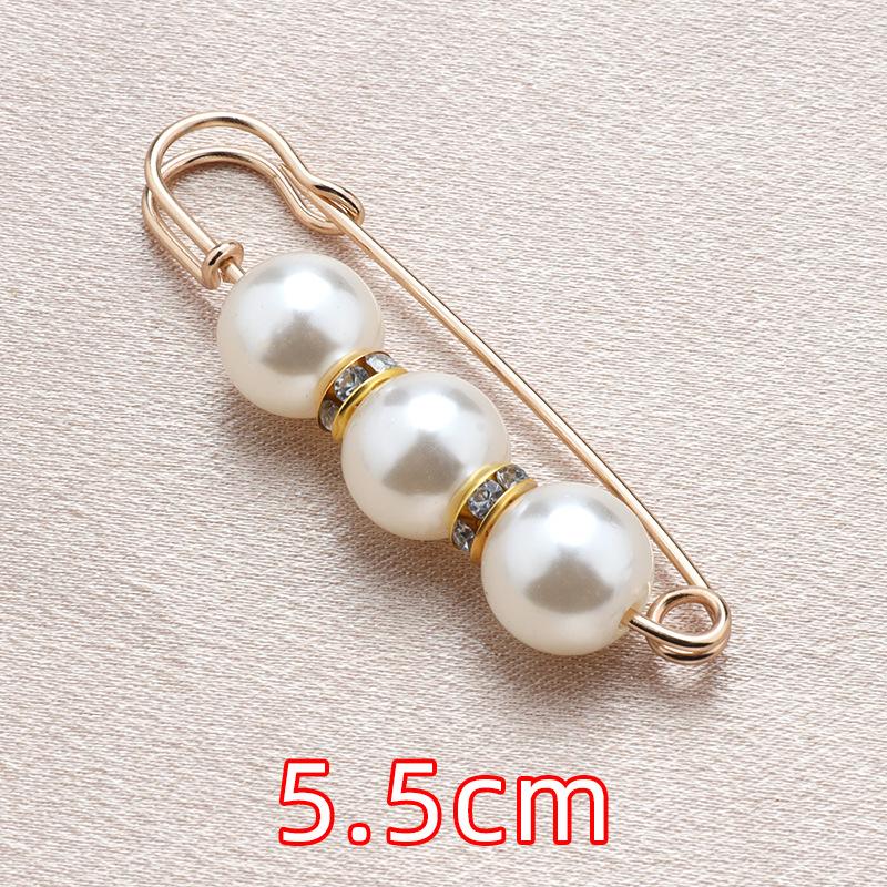 Pearl Waist Pins, Accessories, Dresses, Large Waistband, Small Clothes Neckline, High-end Anti-light Brooch