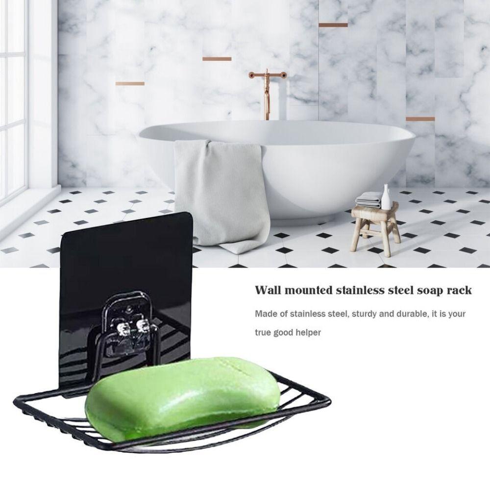 Wall Hanging Stainless Steel Soap Rack Self-Draining Wall Mounted Soap Holder  Household Use