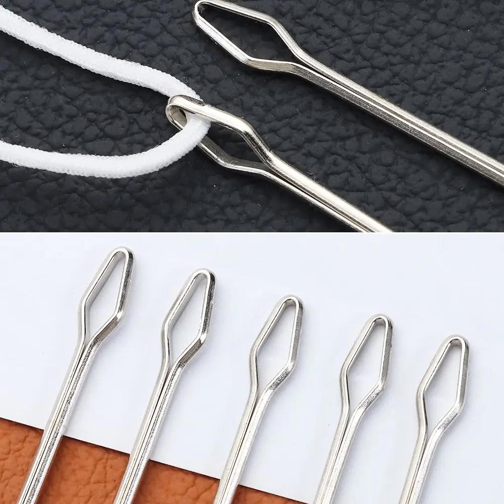 Belt Ribbon Wearing Tools Clip Tweezers Stainless Steel Easy Threaders Wearing Threaders Guide Elastic Rope Threader
