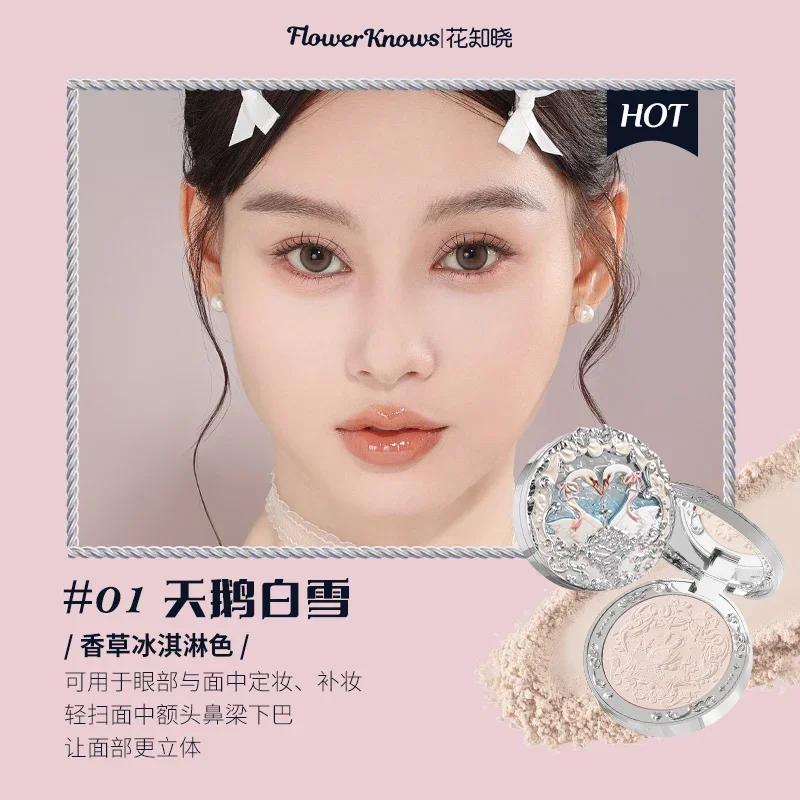Flower Knows Little Angel Blushes Lehký, hladký, dlouhotrvající celodenní zvýrazňující make-up na obličej Korejský krém na tvářenky