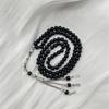 Handmade Glass Tasbih | Muslim Prayer Beads with Elegant Tassel | Daily Use Islamic Rosary & Fashion Spiritual Bracelet
