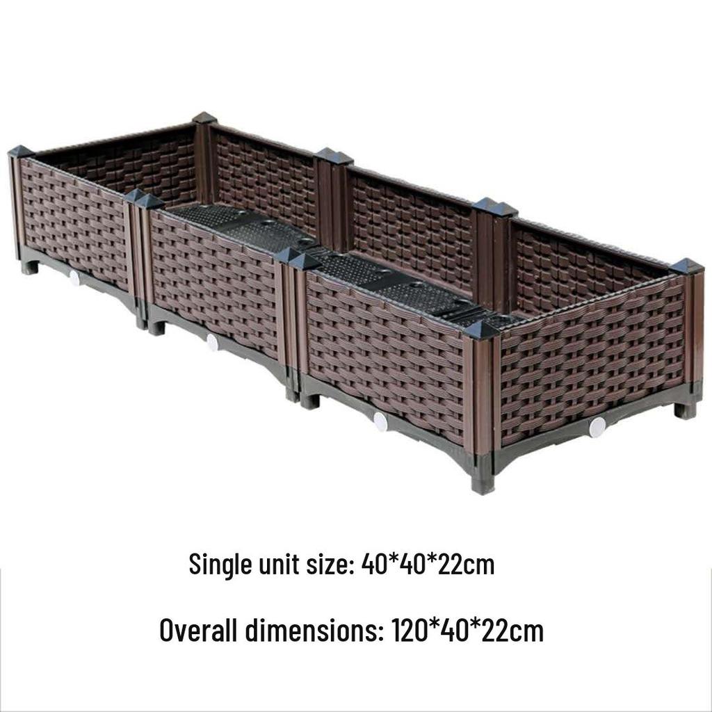 Modular Balcony & Home Vegetable Planting Box - Ideal for Gardens & Seedlings
