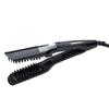 Hair Flat Iron LCD Hair Steam Straightener Brush Electric Dry & Wet Hair Iron Steam Straighten Comb Styling Tool AVE