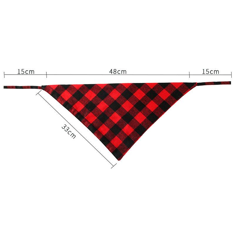 Plaid Cotton Pet Bandana Bib for Cats & Dogs