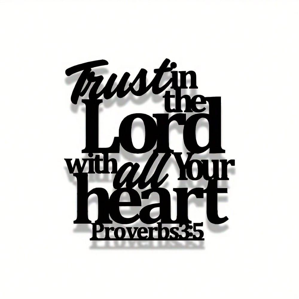 Metal Bible Verse Wall Art Proverbs 35 6 Inspirational Christian Home Decor
