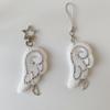 INS Stijl Retro Stof Ster Ketting Vleugel Hanger Sleutelhanger Y2K Engel Mobiele Telefoon Ketting Ornament Decoratie Accessoires Cadeaus