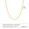 2mm/3mm Oval Beaded Chain Necklace, Ball Beaded Choker for Women Girls Layered Jewelry