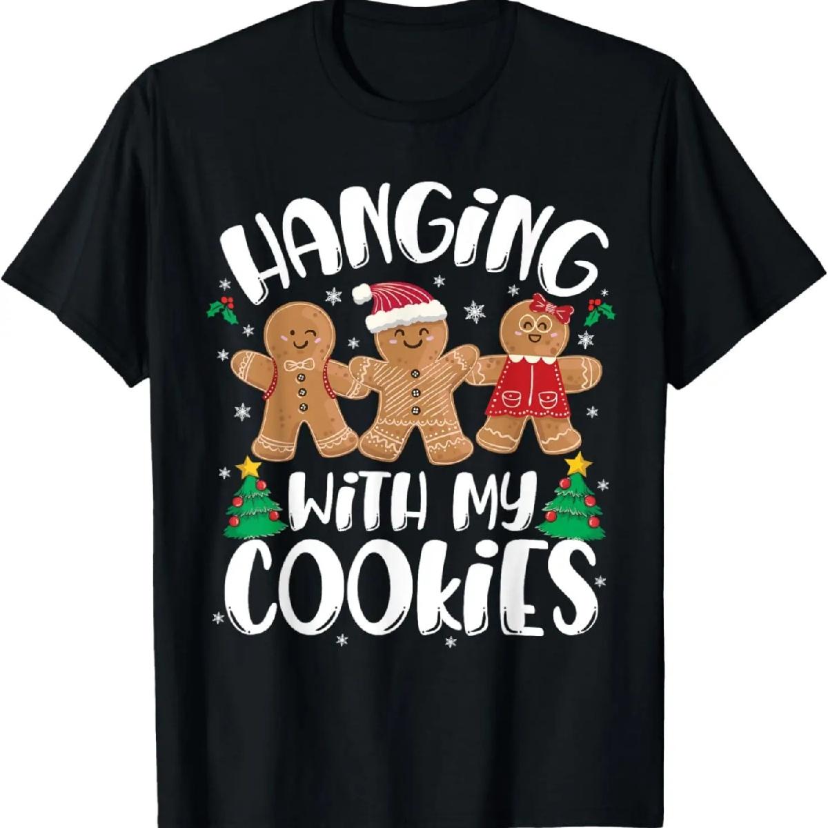 

Проводжу час з печивом Жінки-пряники Різдвяний вчитель Футболка XXXXXL чорний