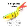 10cm/12.5cm Pike Wobblers for Fishing Artificial Bait Hard Multi Jointed Swimbait Crankbait Lifelike Fishing Lure Tackle
