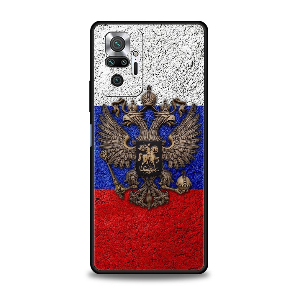 Russia Russian Flags Phone Case Cover for Redmi 13C 10C Note 13 12 10 11 Pro Plus 7 8T K40 K50 Gaming Pro Plus 5G Soft Shell Bag