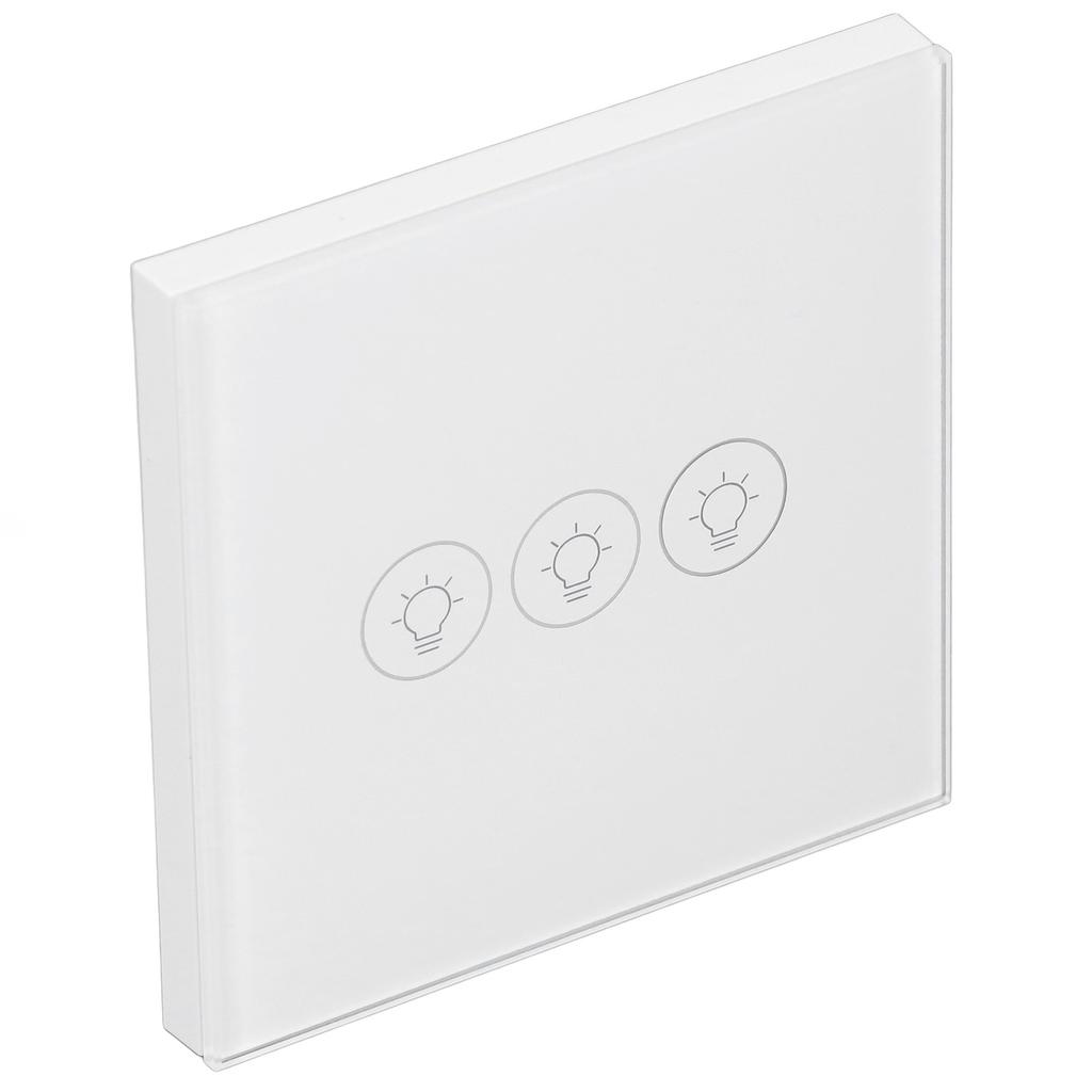 WiFi Touch Light Switch Voice Control Dimmable Smart Wall Touch Switch with Timer for Tuya 90?250V
