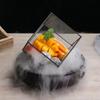 Hotel Specialty Plate Smoke Dry Ice Tableware Creative Utensils Artistic Conception Dish Plate Special-shaped Cooking Plate