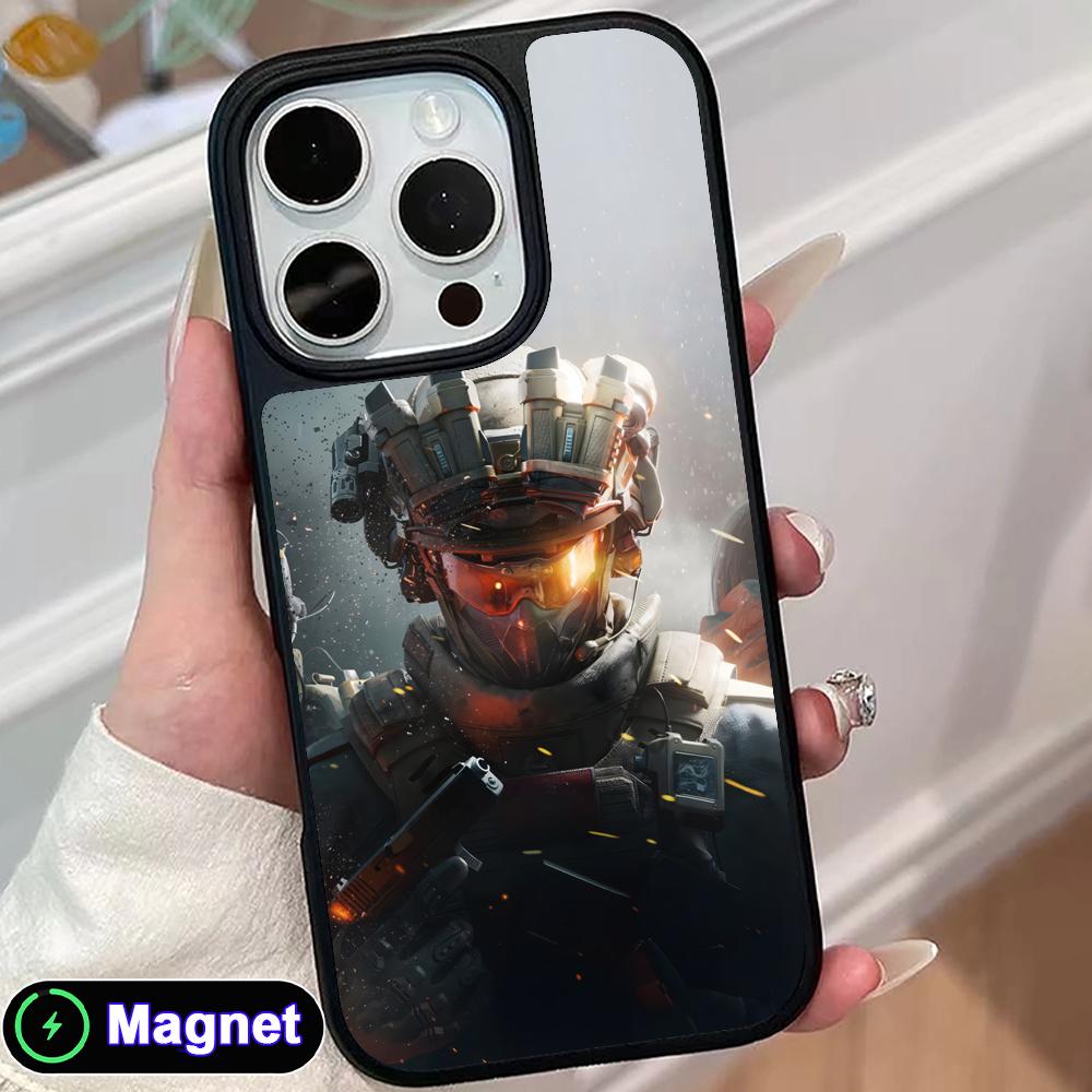 Game Delta Force Matte Surface Magsafe Mobile Phone Case for iPhone 17 16 15 14 13 12 11 Air Pro Max Plus Colorful Cover
