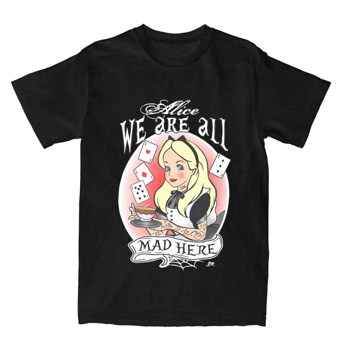 

Alice In Wonderland T Shirts Cute Casual Vintage Men Women Cotton Oversized Harajuku Short Sleeve Amusing Streetwear Daily Tops 4XL
