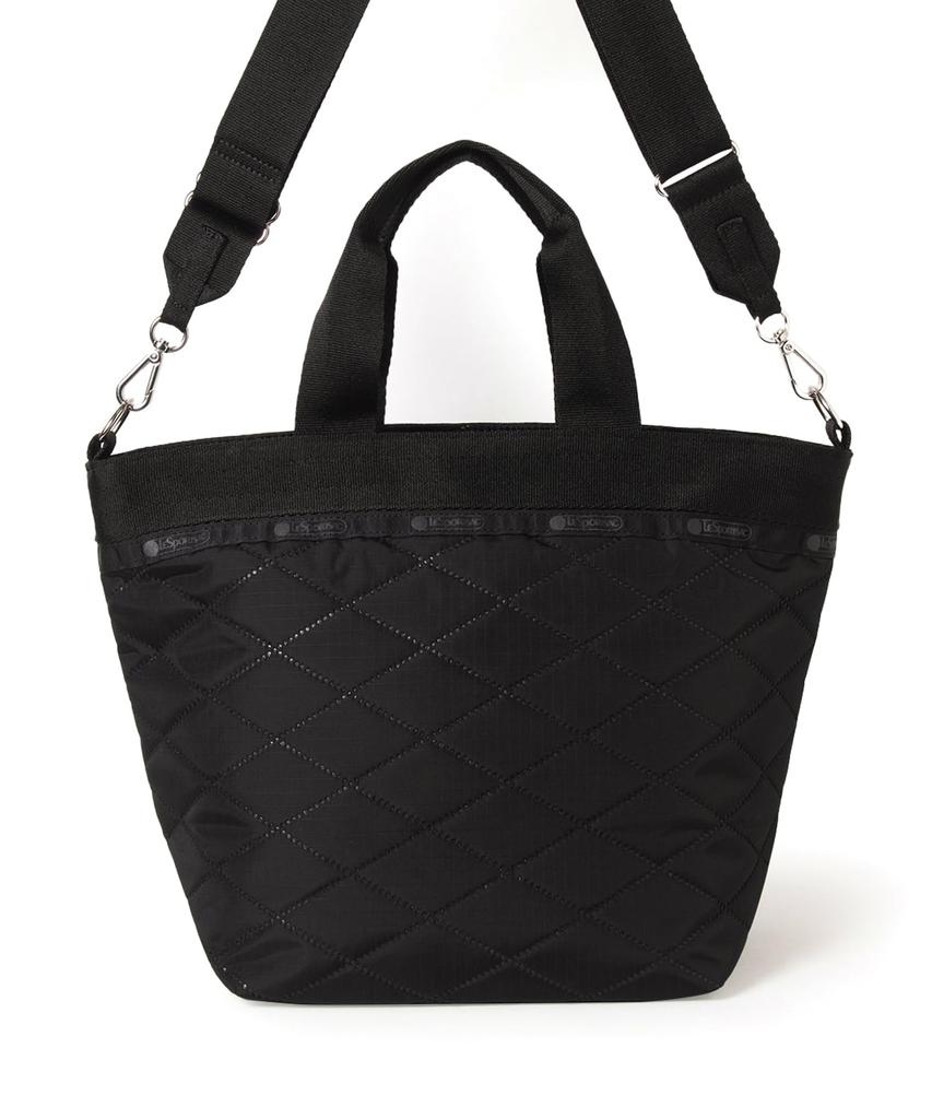 BUCKET Cross Debossed TOTE/1116/Black