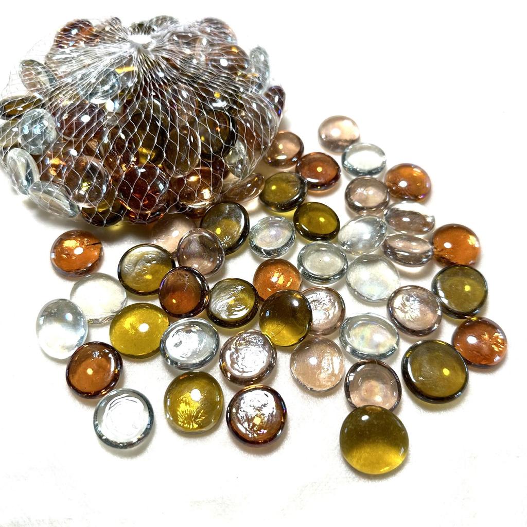 Colored Matte Frosted Glass Beads for Vase or Fish Tank Decoration