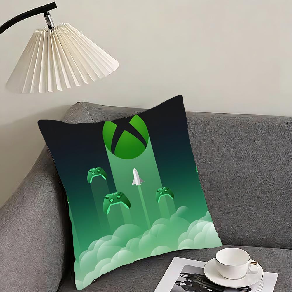 X-XBox Double-sided Printing Cushion Cover Reversible Plush Pillow Cover – For car, sofa, bedroom, perfect as a gift.