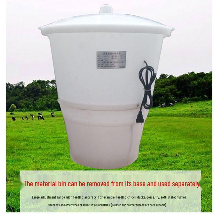 Timed Automatic Poultry Feeder for Chickens, Pigeons, Ducks, and Geese