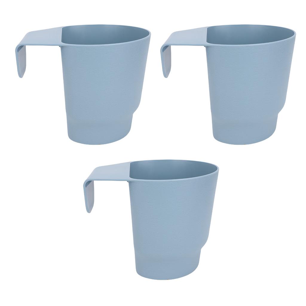 Hanging Flower Pot Efficient Drainage System Fence Hanging Bucket Pot for Balcony Garden Handrail