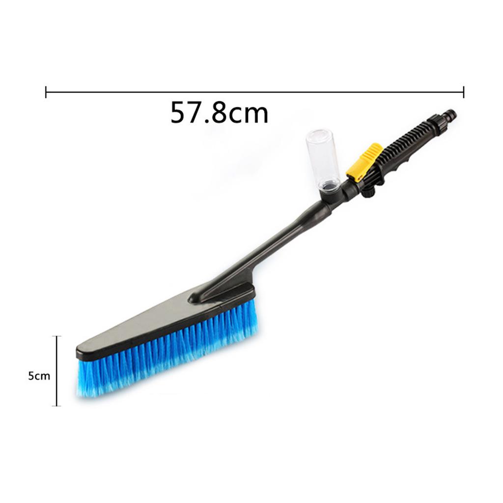 Car Wash Brush Long Handle Cleaning Brush with Soap Sprayer for Motorcycle Kitchen Car Wash Brush