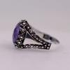 Luxury Jewelry Direct Sales New Men's Ring, Gold-plated Amethyst Gemstone Men's Ring