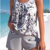 Printed Swimsuit Women's Split Swimsuit